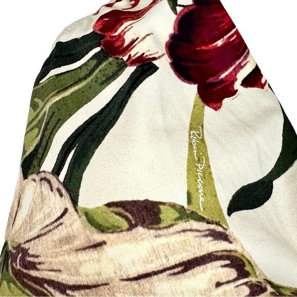 ROBIN PICCONE Moana Floral Plunge One Piece Halter Swimsuit - Picture 6 of 11